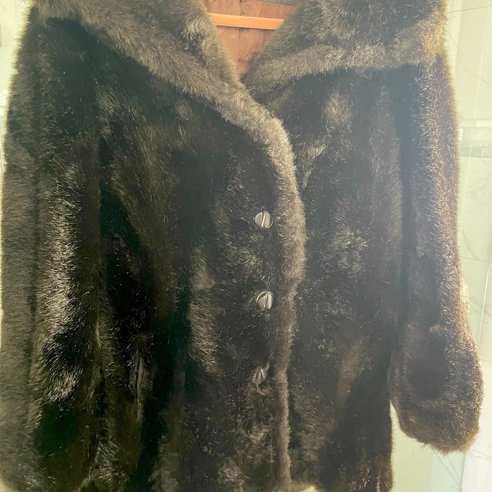 Vintage Royal Minke by Hillmoor Faux Fur Jacket